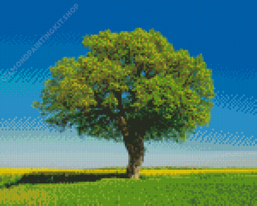 Single Tree Diamond Painting