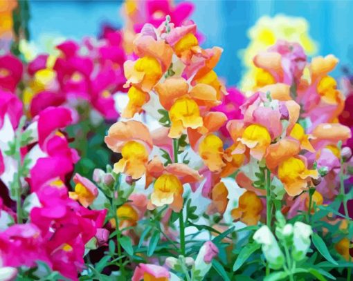 Snapdragons Flowers Diamond Painting