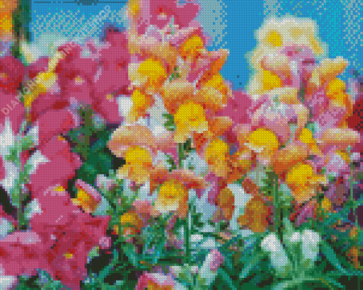 Snapdragons Flowers Diamond Painting