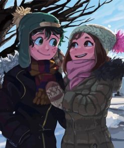 Snow Date Couple Diamond Painting