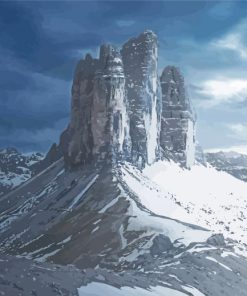 Snowy Tre Cime Di Lavaredo Diamond Paintings