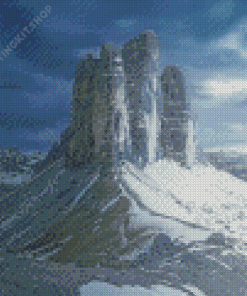 Snowy Tre Cime Di Lavaredo Diamond Paintings