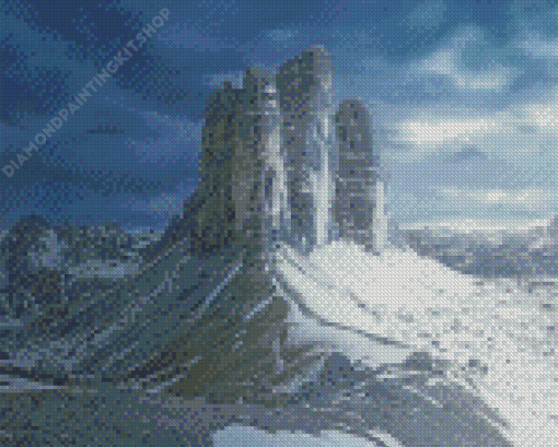 Snowy Tre Cime Di Lavaredo Diamond Paintings