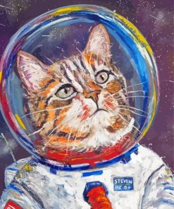 Space Cat Diamond Painting