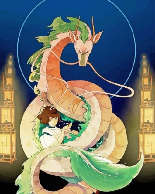 Spirited Away Anime Dragon Diamond Paintings