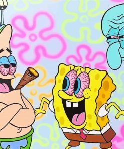 SpongeBob Stoner Diamond Paintings