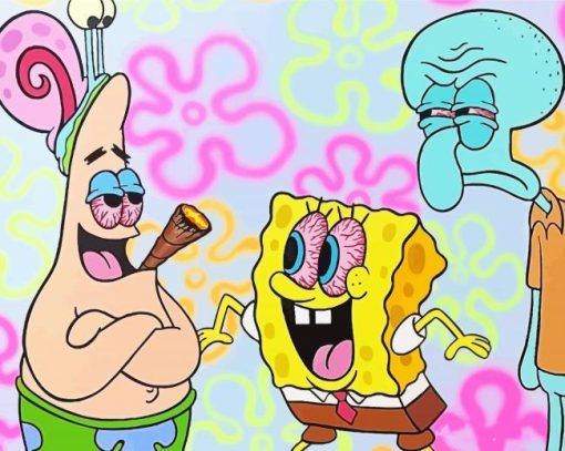 SpongeBob Stoner Diamond Paintings