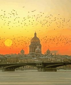 St Petersburg Russia Sunset Diamond Paintings