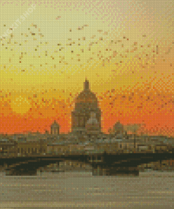 St Petersburg Russia Sunset Diamond Paintings