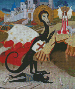 St George And The Dragon Art Diamond Painting