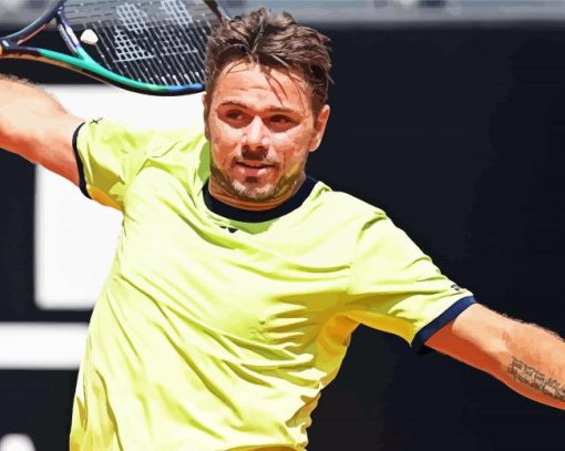 Stan Wawrinka Tennis Player Diamond Paintings