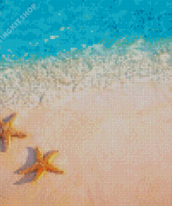 Starfish In Beach Diamond Painting