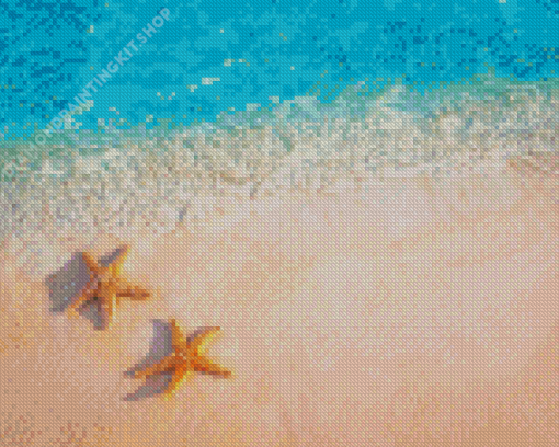 Starfish In Beach Diamond Painting