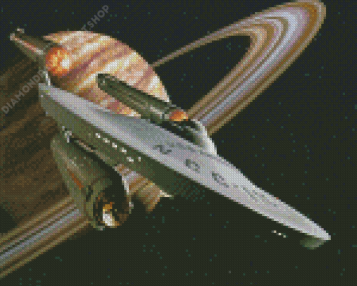 Starship NCC 1701 Star Trek Diamond Paintings