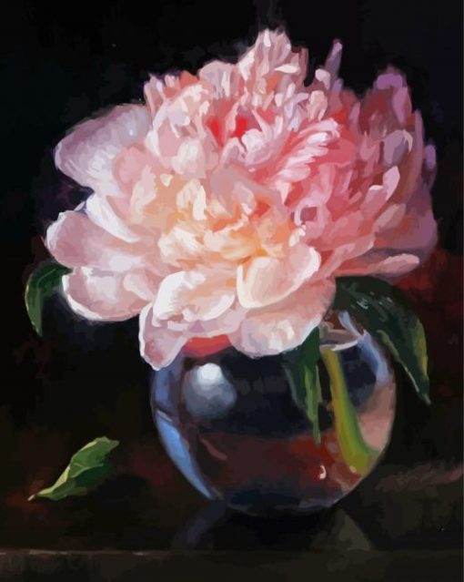 Still Life With Pink Peonies Diamond Painting