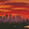 Sunrise Calgary Alberta City Diamond Paintings