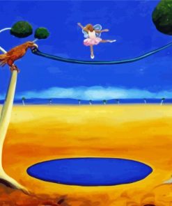 Tightrope Walker Girl Art Diamond Painting