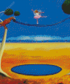 Tightrope Walker Girl Art Diamond Painting