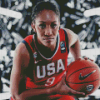 United States Womens National Basketball Player Diamond Painting