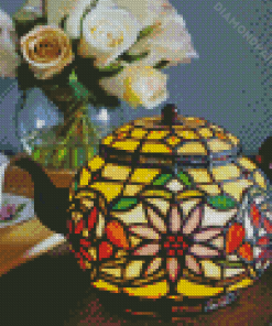 Victorian Teapot Lamp Diamond Painting