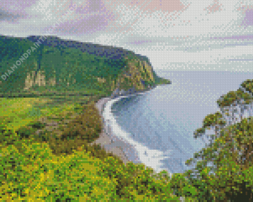 Waipio Valley Landscape Diamond Painting