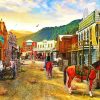 Wild Western Town Diamond Painting