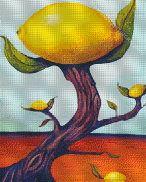 Yellow Lemon Tree Diamond Painting