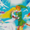 Zelda And Link In Love Diamond Paintings