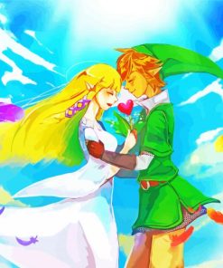 Zelda And Link In Love Diamond Paintings