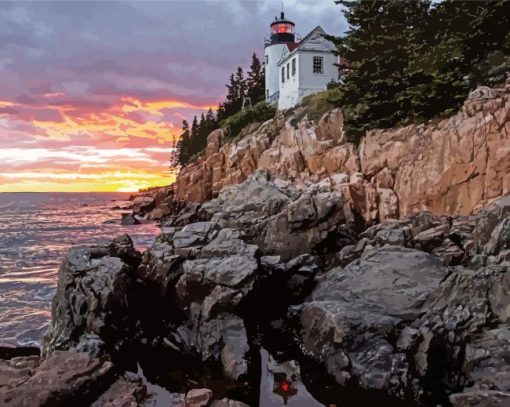 Aesthetic Acadia National Park Diamond Paintings