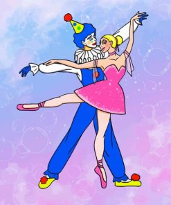 Ballerina Jester Couple Diamond Paintings