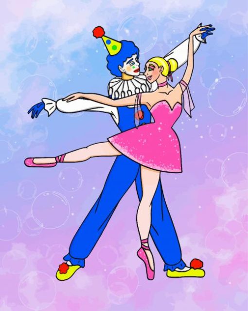 Ballerina Jester Couple Diamond Paintings