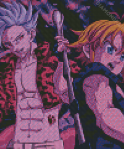 Ban And Meliodas Art Diamond Painting