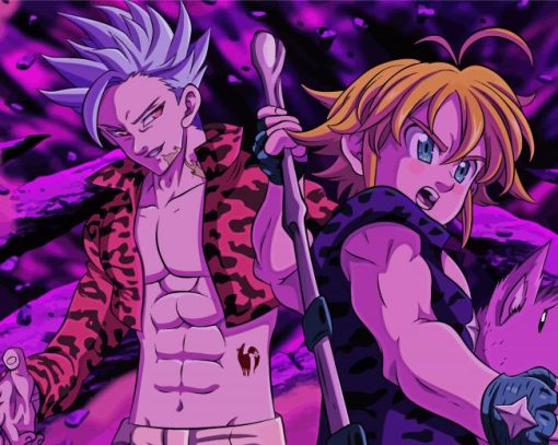 Ban And Meliodas Art Diamond Painting