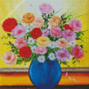 Beautiful Floral Vase Diamond Painting