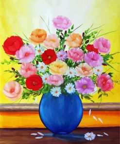 Beautiful Floral Vase Diamond Painting