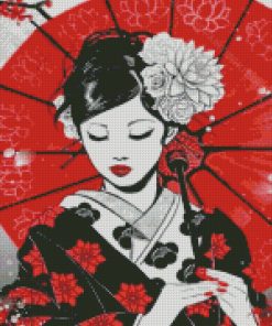 Beautiful Japanese Geisha Diamond Painting