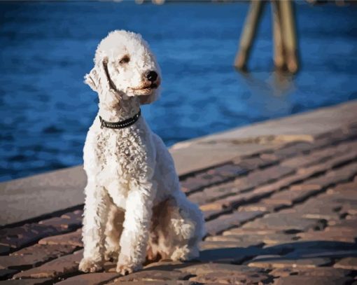 Bedlington Terrier Dog Animal Diamond Painting