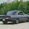 Black 1968 Dodge Charger Car Diamond Painting