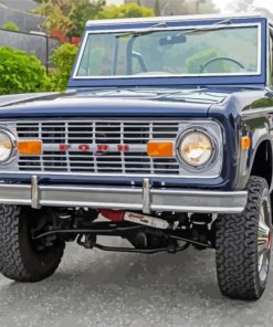 Black 1977 Bronco Four Wheel Drive Diamond Painting