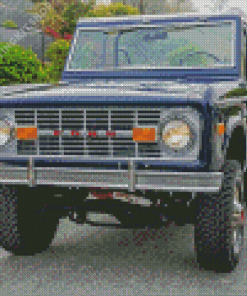 Black 1977 Bronco Four Wheel Drive Diamond Painting