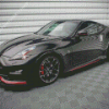 Black Nissan 370 Z Car Diamond Painting