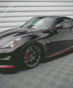 Black Nissan 370 Z Car Diamond Painting