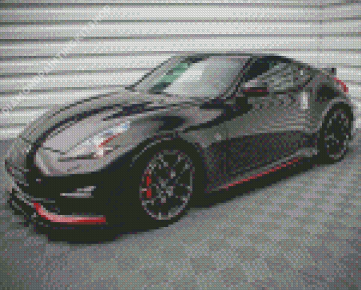 Black Nissan 370 Z Car Diamond Painting