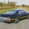 Black Oldsmobile 442 Car Diamond Painting