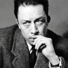 Black And White Albert Camus Diamond Painting