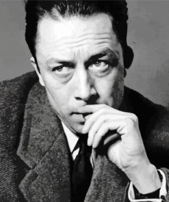 Black And White Albert Camus Diamond Painting