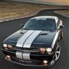 Black And White Dodge Challenger Scat Diamond Painting