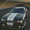 Black And White Dodge Challenger Scat Diamond Painting