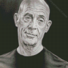 Black And White Jk Simmons Art Diamond Painting